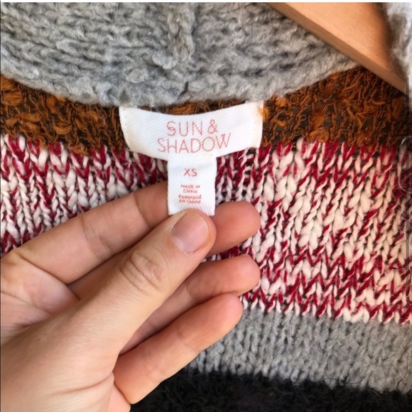 Sun & Shadow Multi Color Striped Long Cardigan - Picture 5 of 7